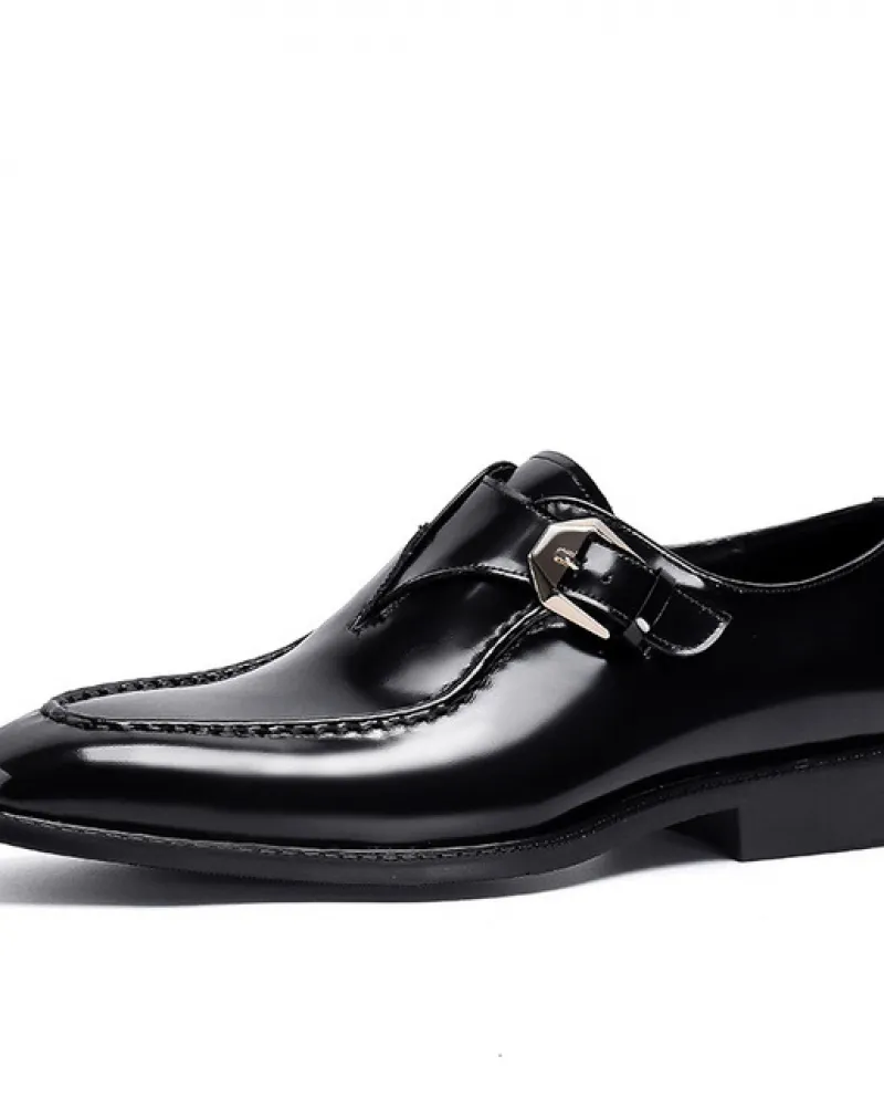 Scarpe Oxford da uomo in pelle verniciata Vera pelle di mucca fatta a mano di lusso Sapato Abbigliamento formale sociale Abito d