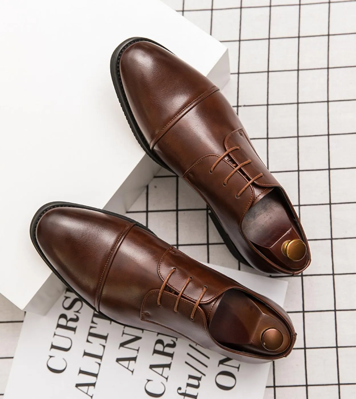 Scarpe Oxford in pelle casual da uomo primavera autunno Abito da lavoro in stile britannico Moda uomo Comodo ufficio con lacci S
