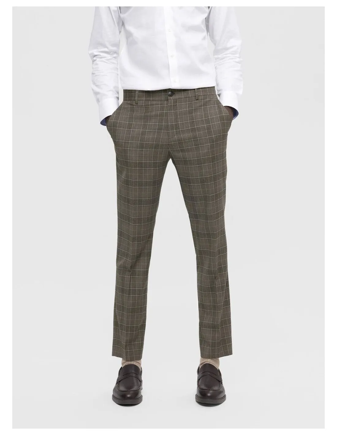 SELECTED PANTALONI UOMO,SLHSLIM-NEIL BROWN BLUE CH