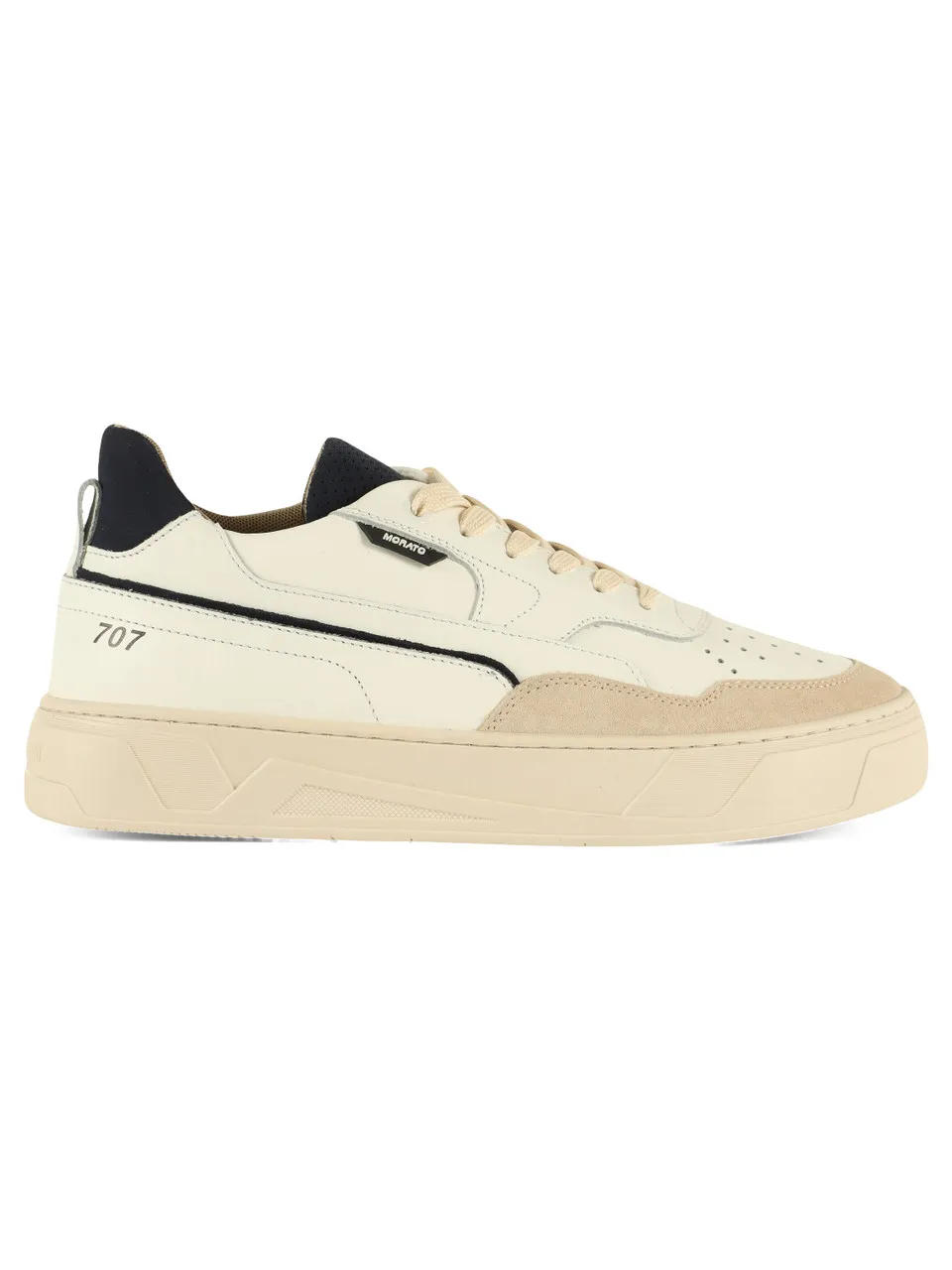 Sneakers 707 in pelle con dettagli a contrasto