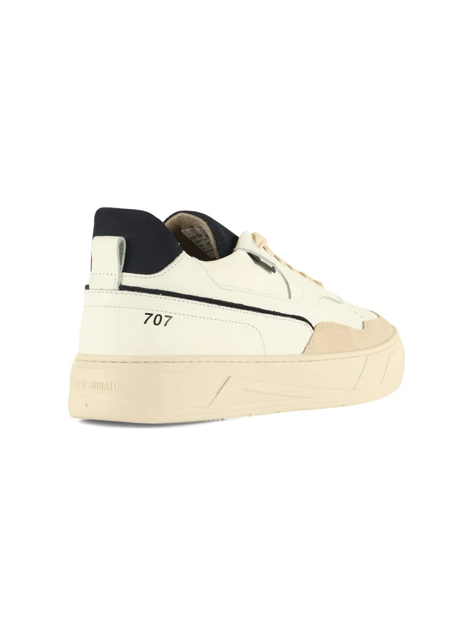 Sneakers 707 in pelle con dettagli a contrasto