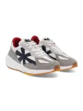 Sneakers John Richmond BALENCIAGA in nylon e camoscio bianco e blu