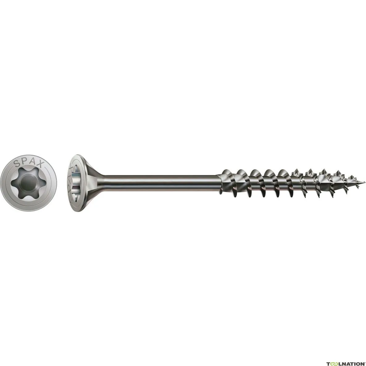 SPAX 0197000801605 Vite universale 8 x 160 mm, testa svasata, T-STAR PLUS T40, filettatura parziale, acciaio inox A2 - 50ST