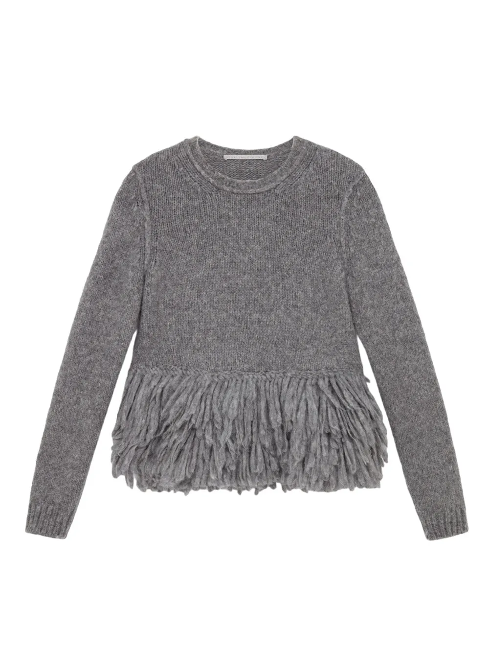Stella McCartney Wool Sweater con peplo di piuma