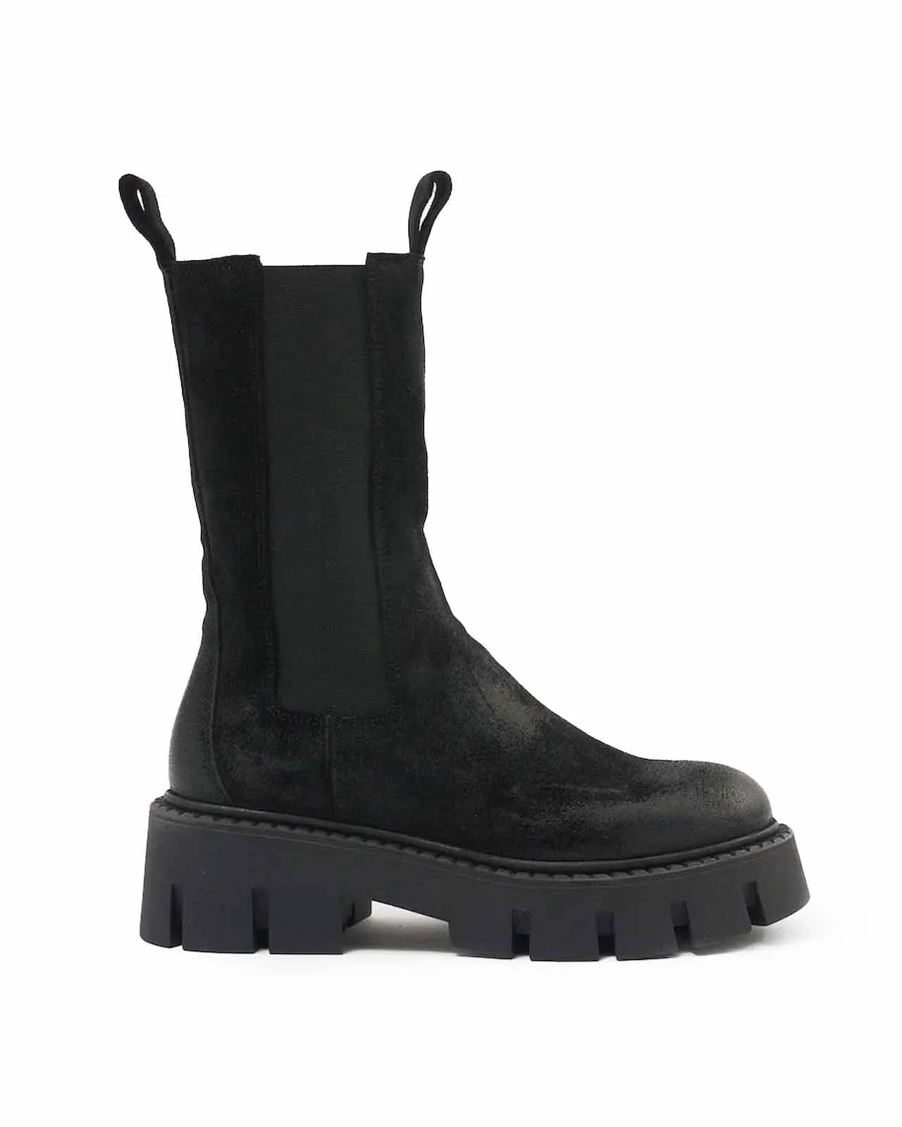 Stivale chelsea CPH139 suede nero