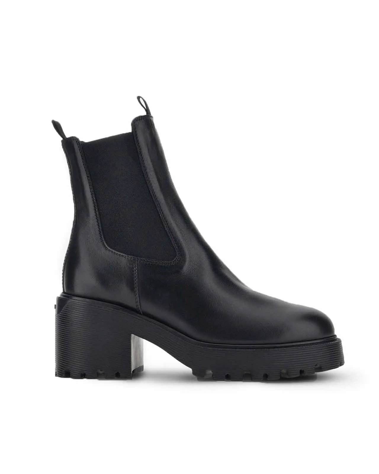 Stivaletto chelsea H649 pelle nera