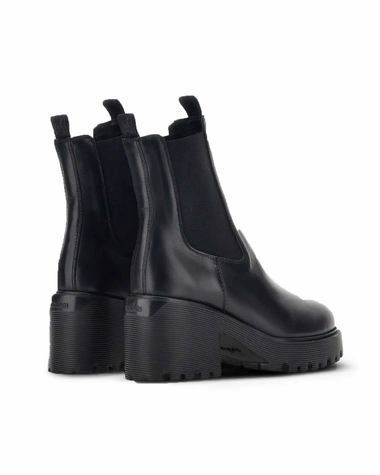 Stivaletto chelsea H649 pelle nera