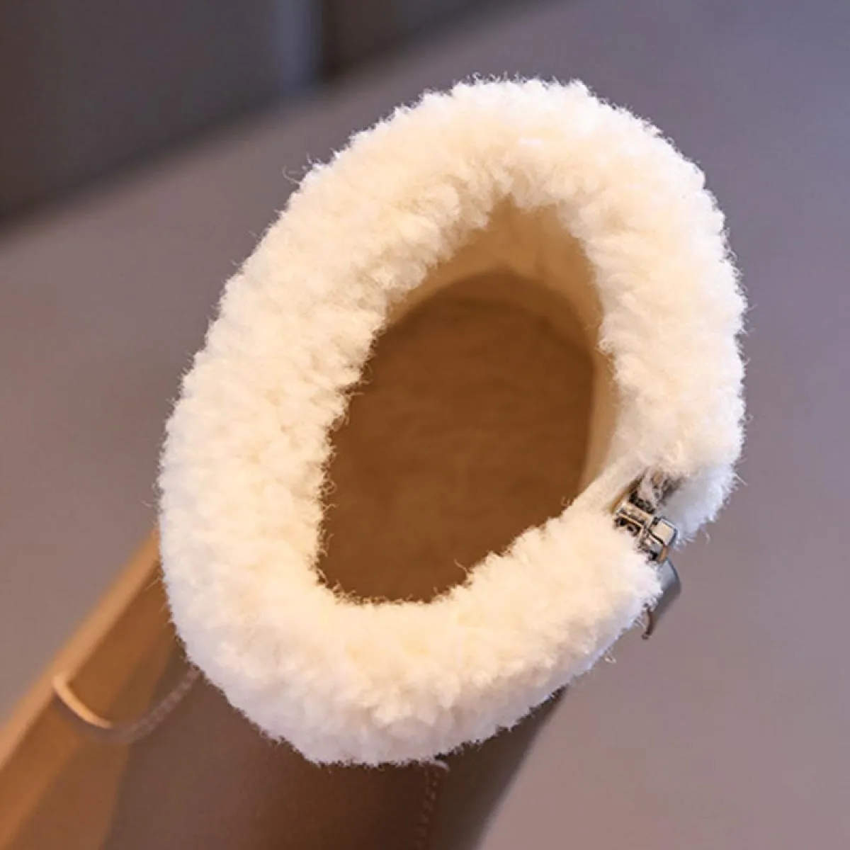 Stivali da neve per bambini Ragazze tacco piatto Stivale a metà polpaccio Calzature invernali Stivali Designer di lusso Punta to