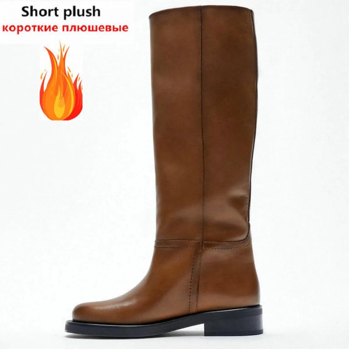 Stivali invernali da donna Za Stivali neri Donna Za Stivali Za Scarpe da moto in pelle da donna