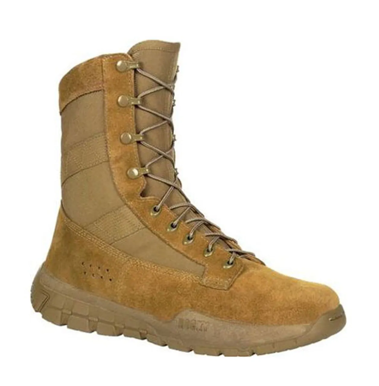 Stivali militari tattici da uomo Rocky Brands C4R V2 Coyote Brown Prodotto negli Stati Uniti