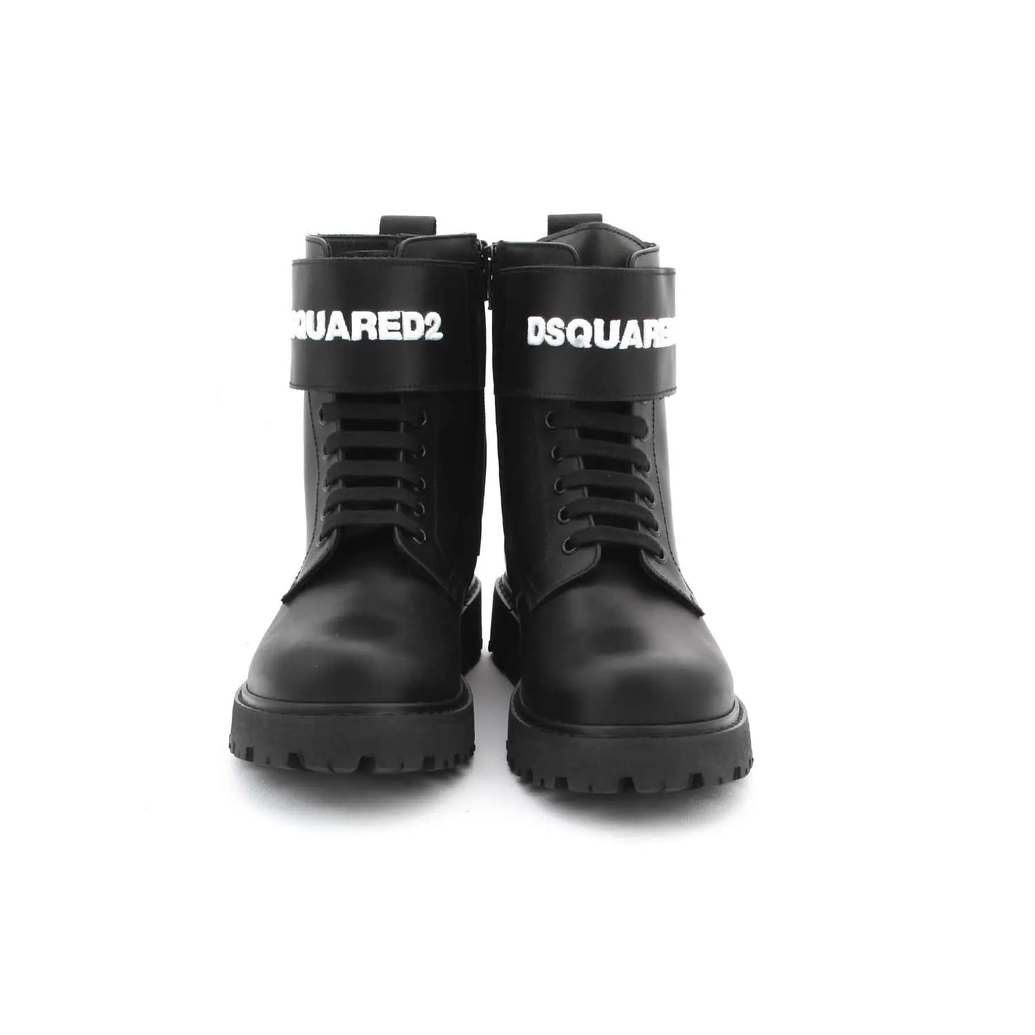 Stivali Unisex D2 In Pelle Nera Teenager