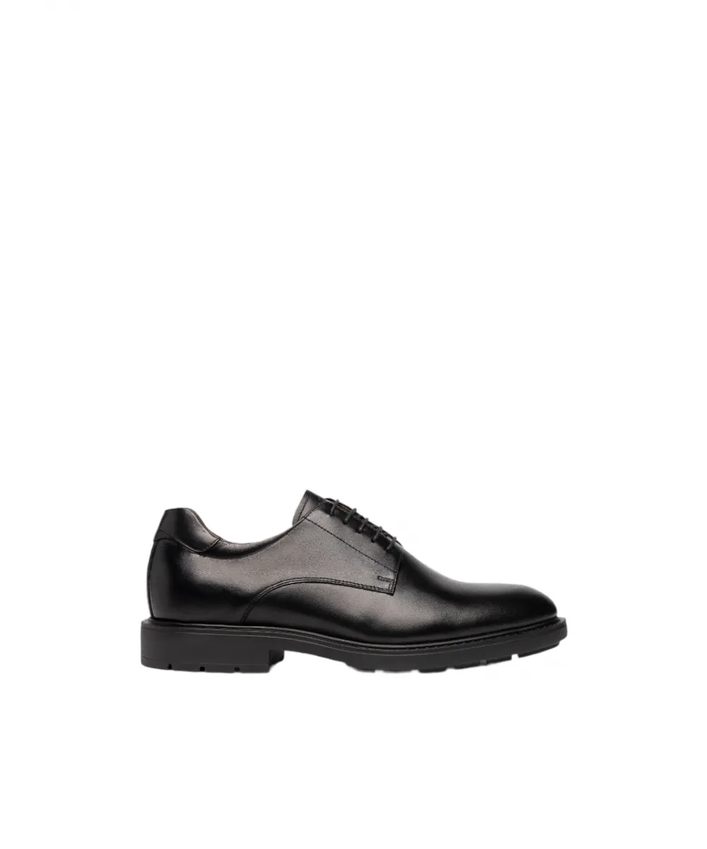 Stringate In Pelle Nero