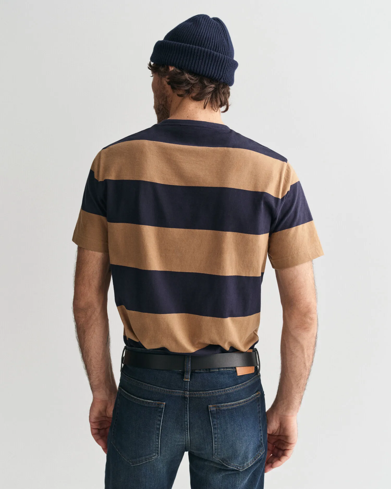 T-shirt a righe larghe    