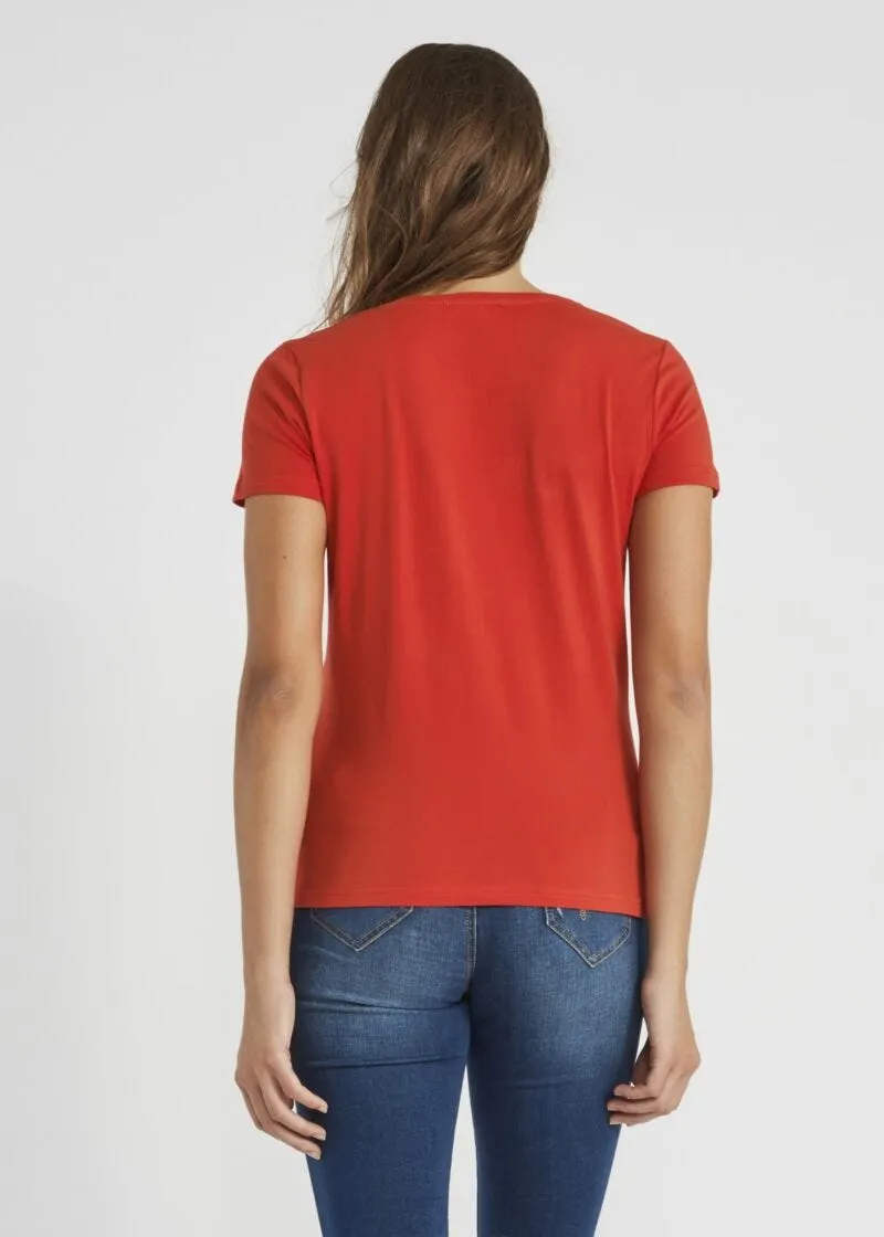 T-shirt con scollo a V