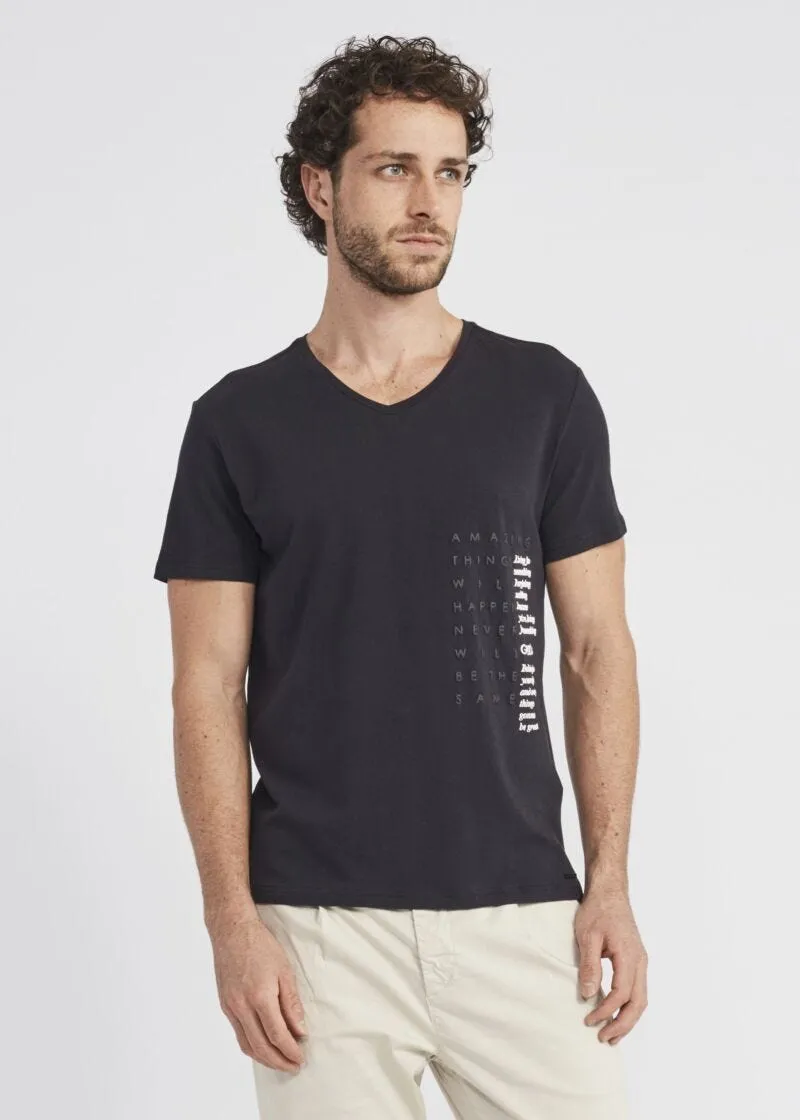 T-shirt con stampa bicolor
