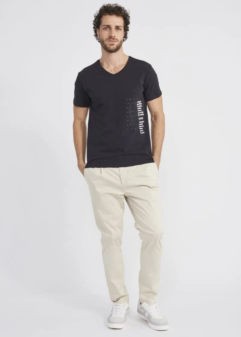 T-shirt con stampa bicolor