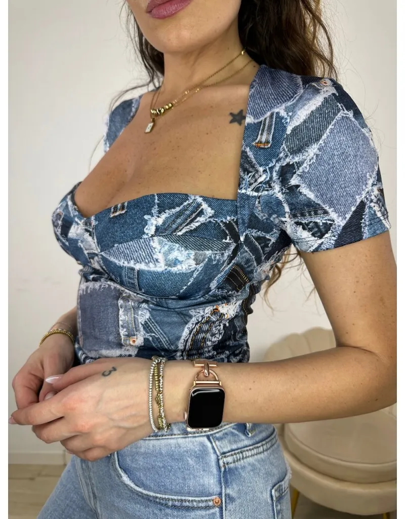 T-SHIRT FELY DENIM