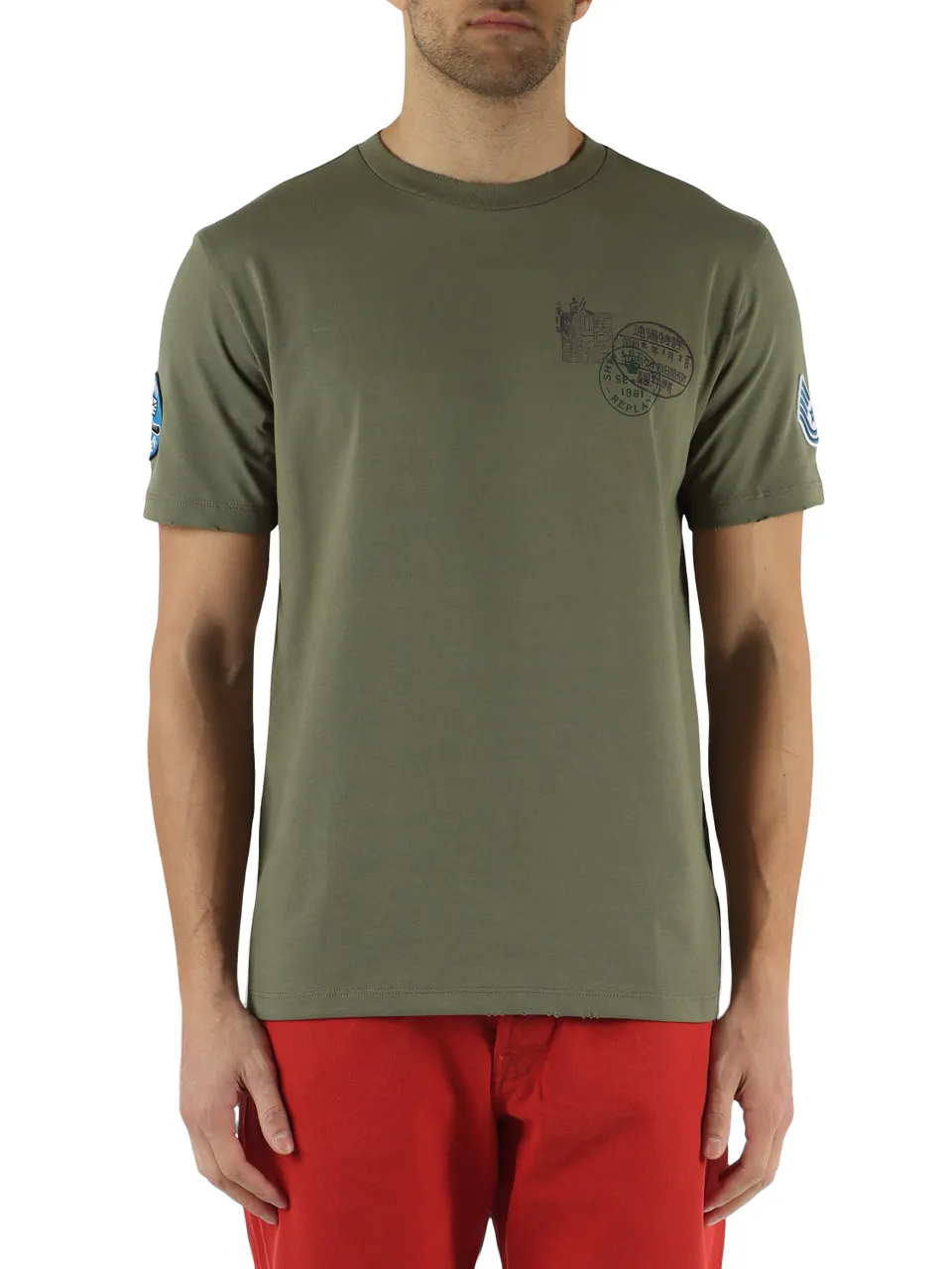 T-shirt in cotone effetto vintage