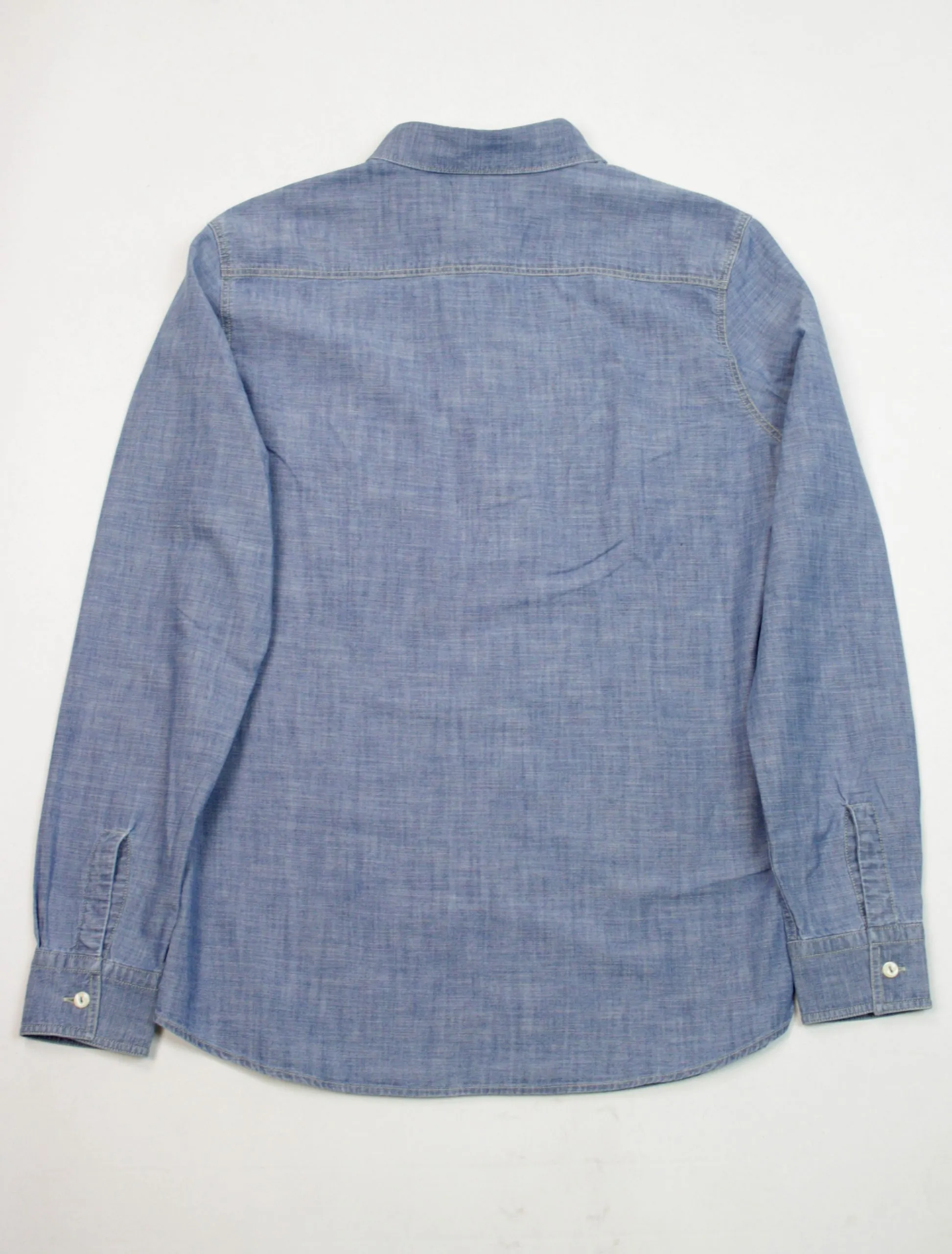 Tela Genova Camicia Emilio Chambray Blue