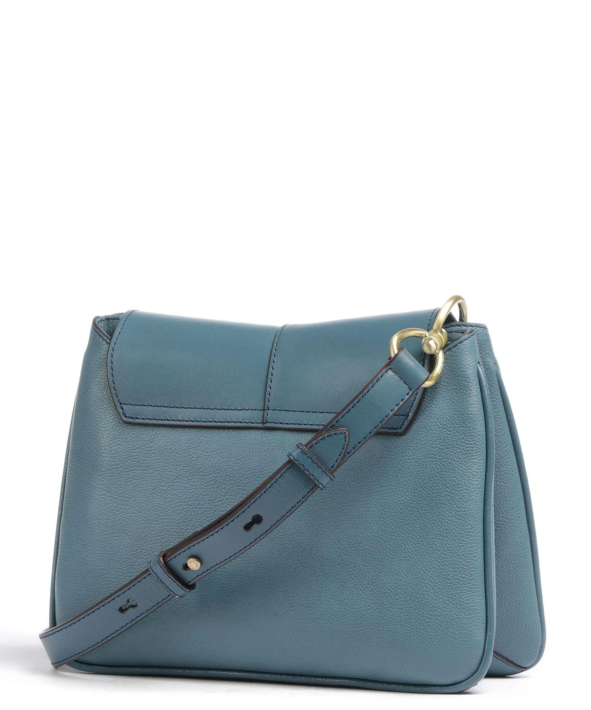  The Bridge Elisabetta Borsa a spalla pelle a grana fine blu  