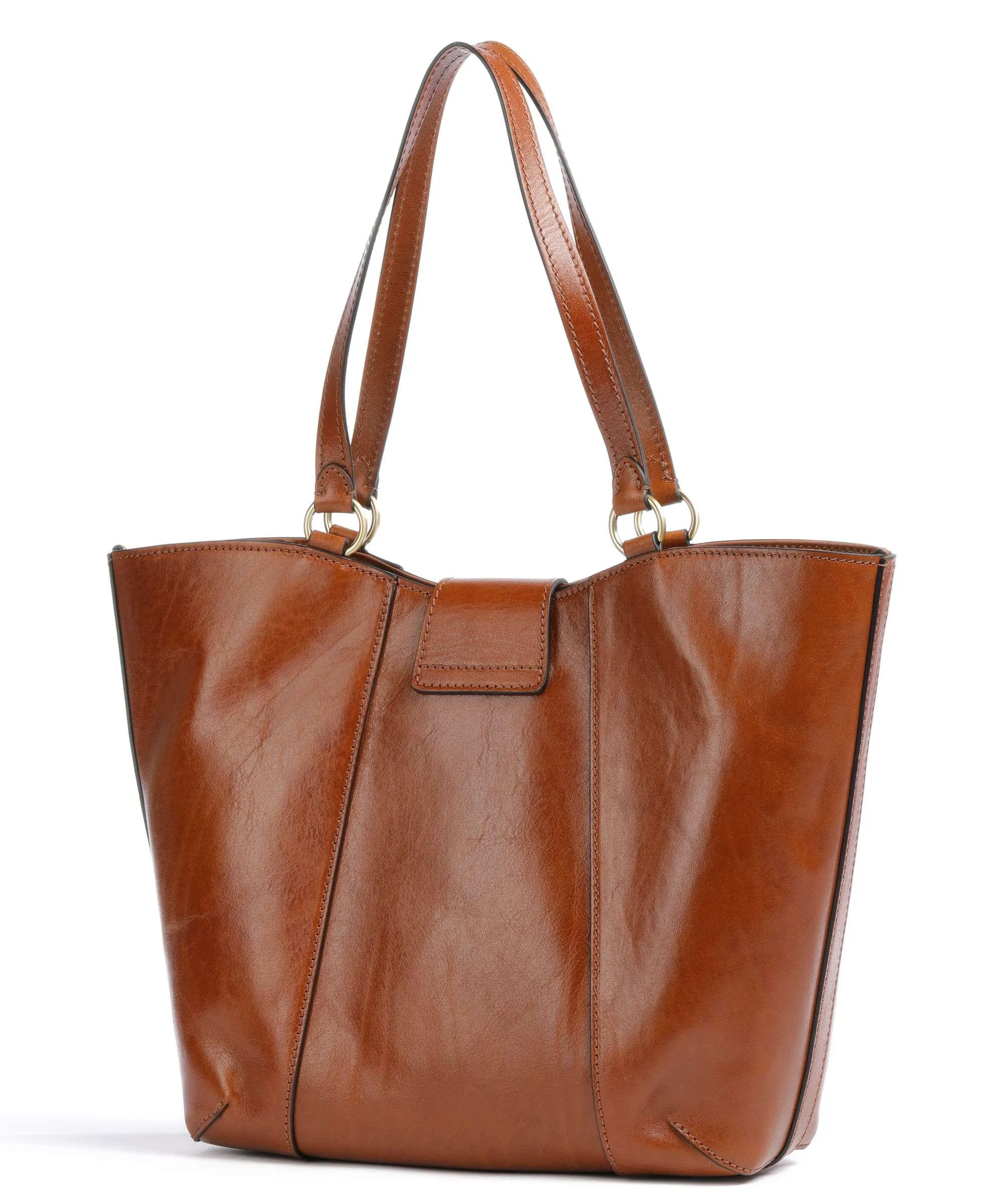  The Bridge Erica Borsa shopper pelle di vacchetta finemente grana cognac  