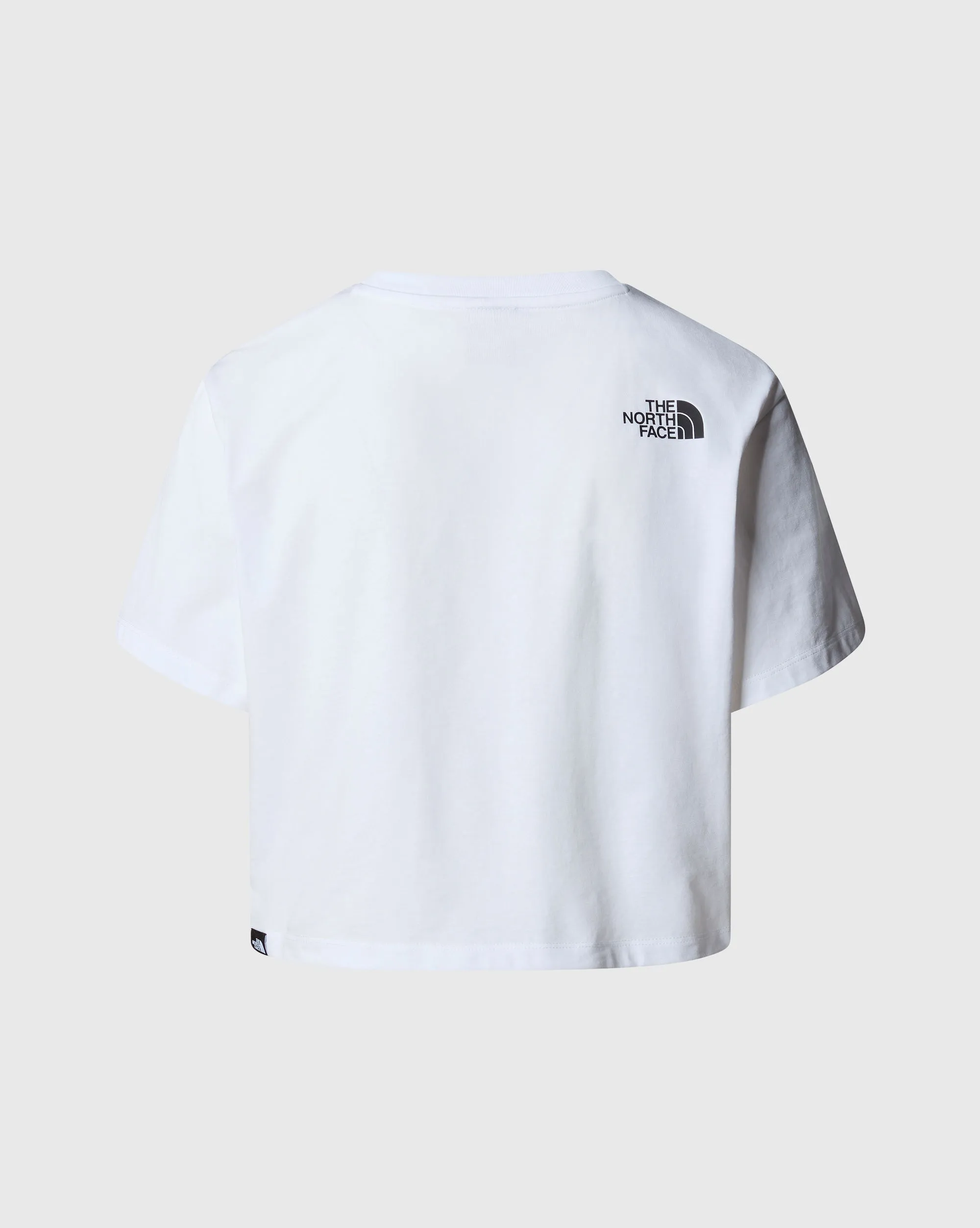 The North Face T-Shirt Slim Fit Simple Dome Crop Bianco Donna