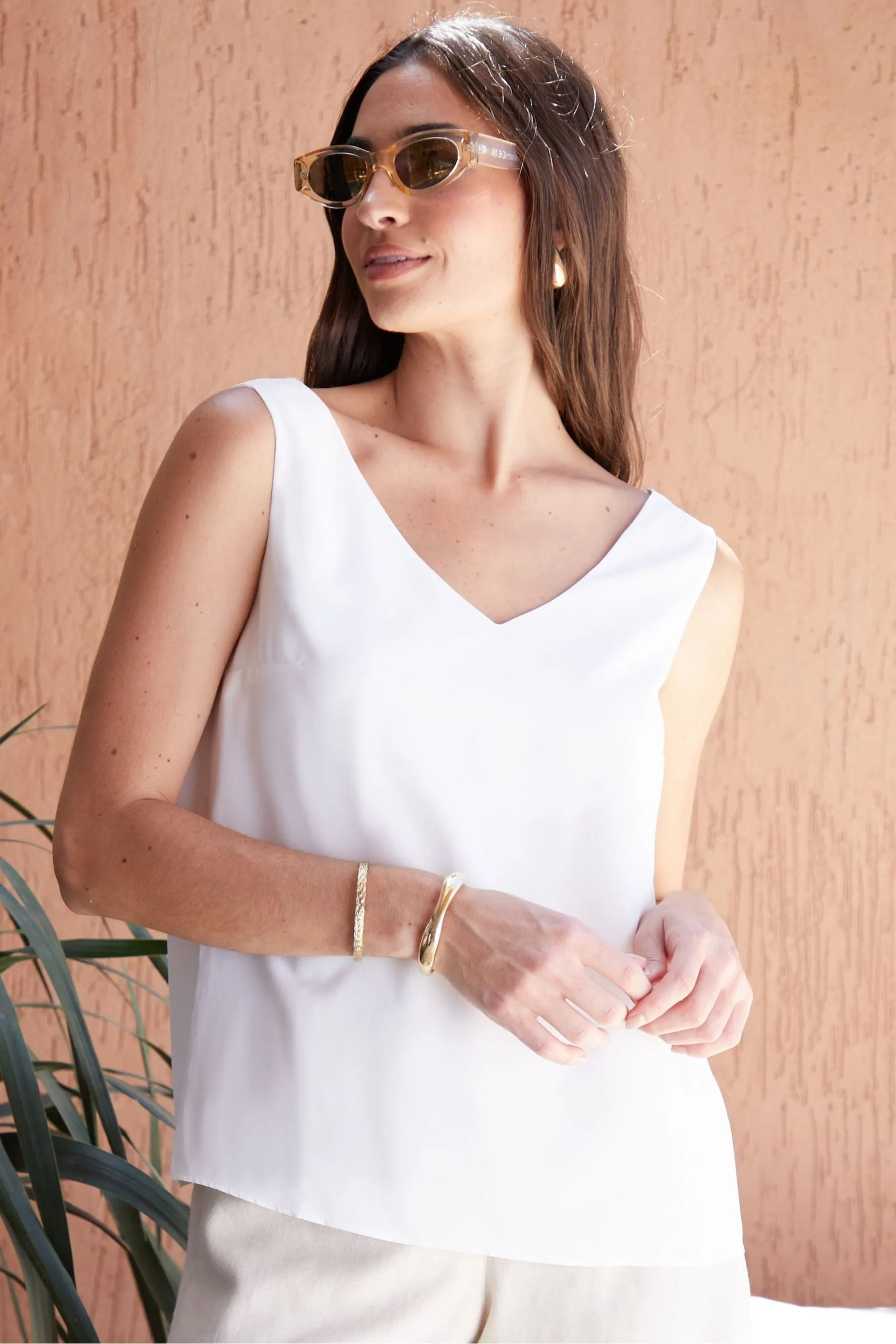 Threadbare - Canotta con scollo a V