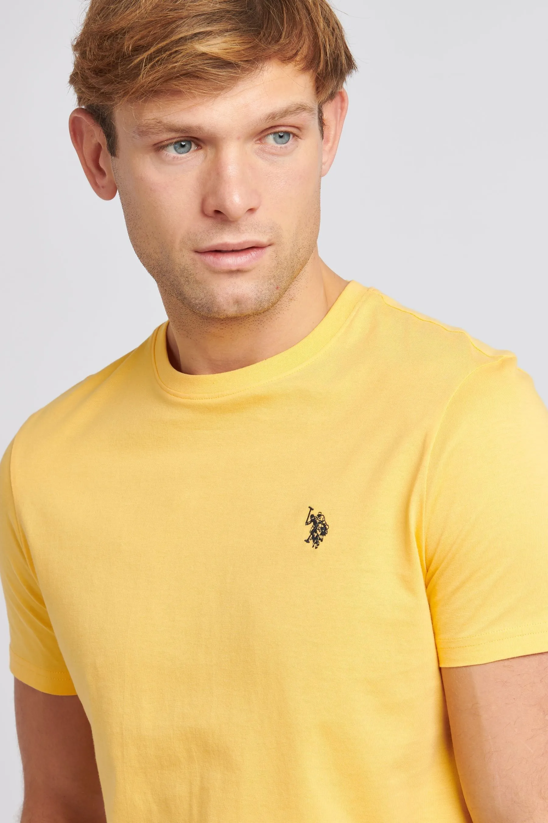 U.S. Polo Assn. Uomo regular Uomo - T-shirt con doppio faglioni    