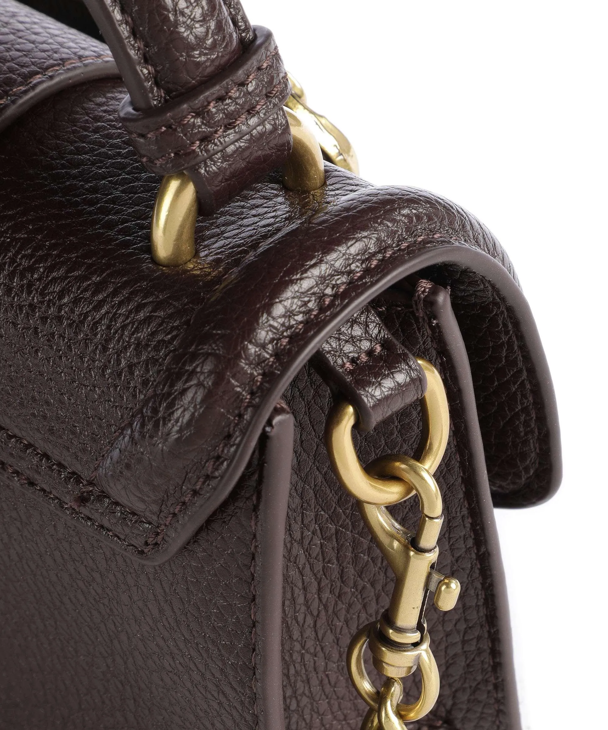  Versace Jeans Couture Couture 01 Borsa a tracolla pelle sintetica marrone scuro  