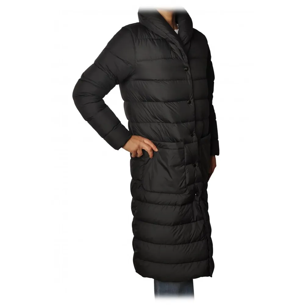 Woolrich - Piumino Modello Lungo Trapuntato - Nero - Giacca - Luxury Exclusive Collection