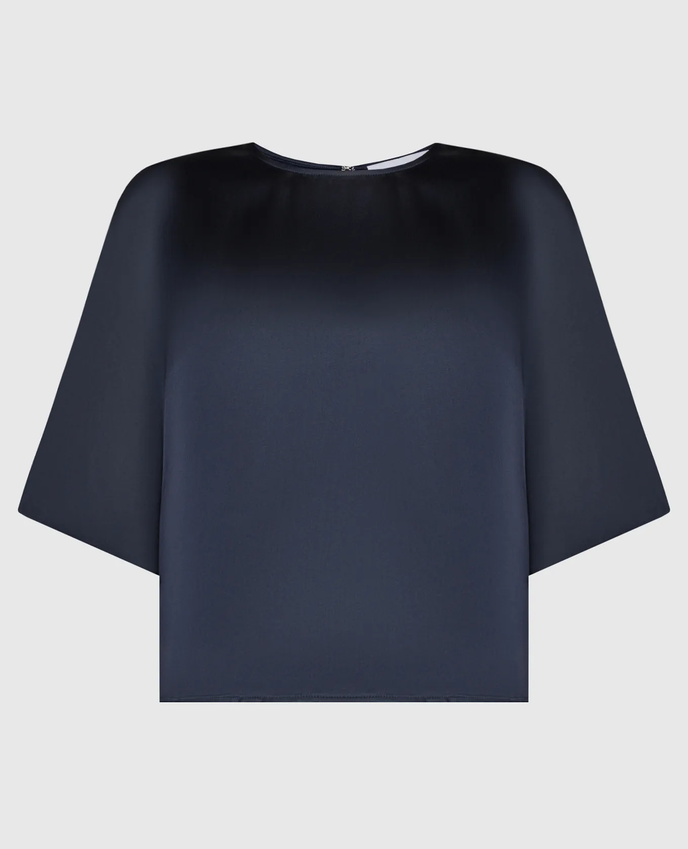 Yves Salomon Blusa blu dal taglio dritto 24EYH00349SAVI