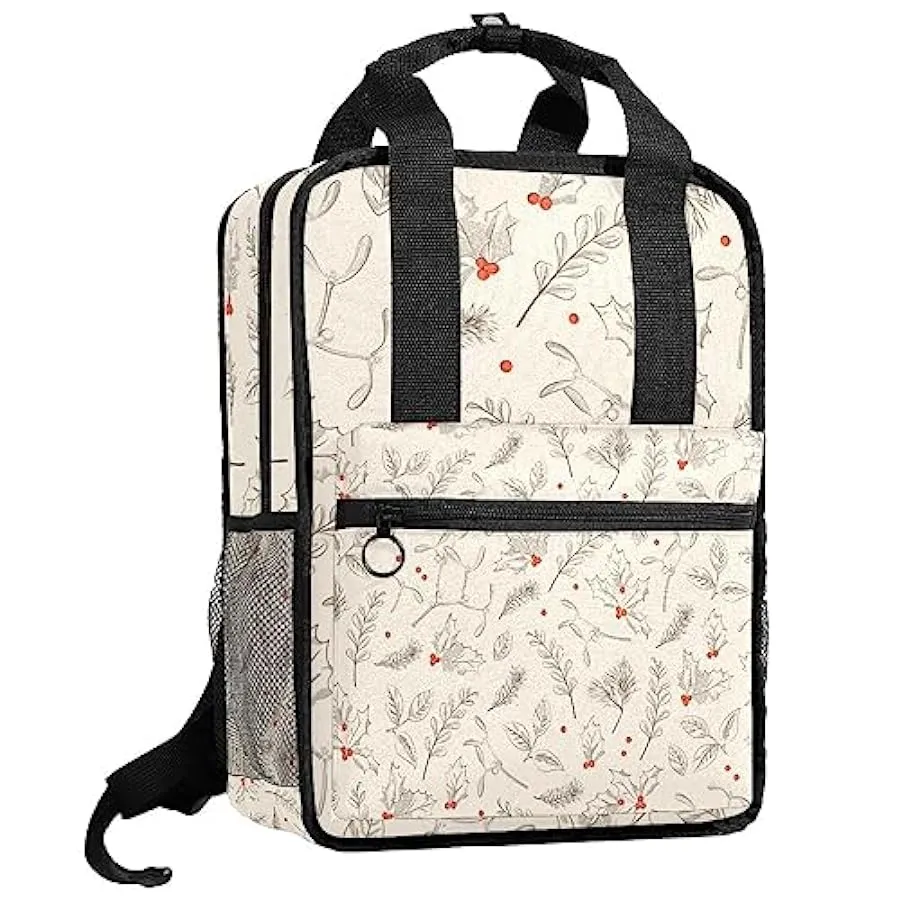 Zaino casual per uomo e donna Zaino classico di base,pianta di foglie in stile vintage,Zaino universitario piccolo zainetto 1596