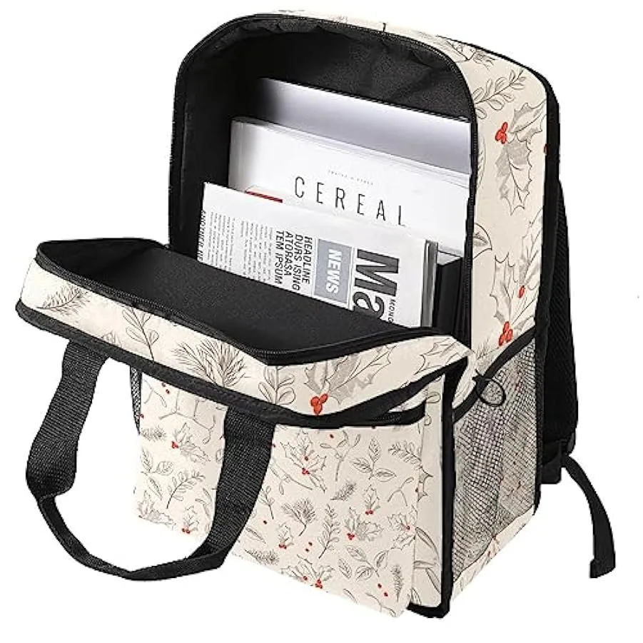 Zaino casual per uomo e donna Zaino classico di base,pianta di foglie in stile vintage,Zaino universitario piccolo zainetto 1596