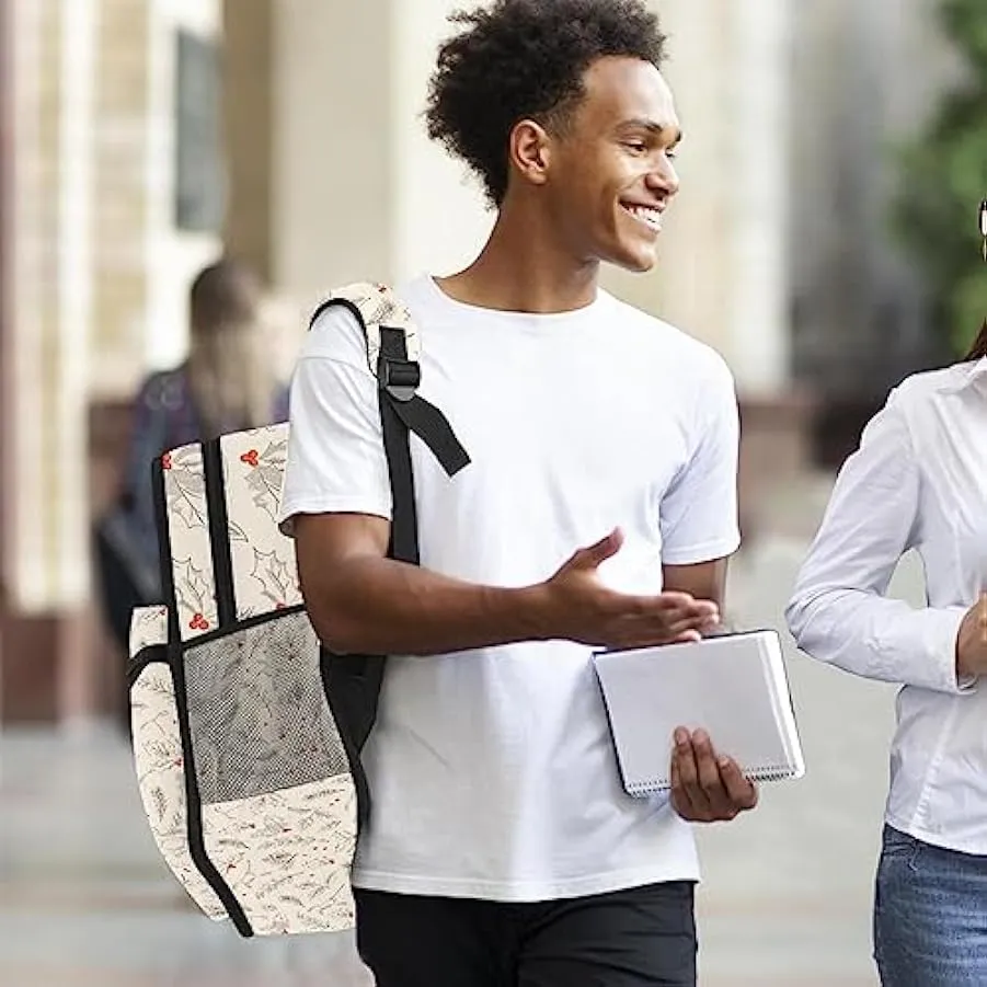 Zaino casual per uomo e donna Zaino classico di base,pianta di foglie in stile vintage,Zaino universitario piccolo zainetto 1596