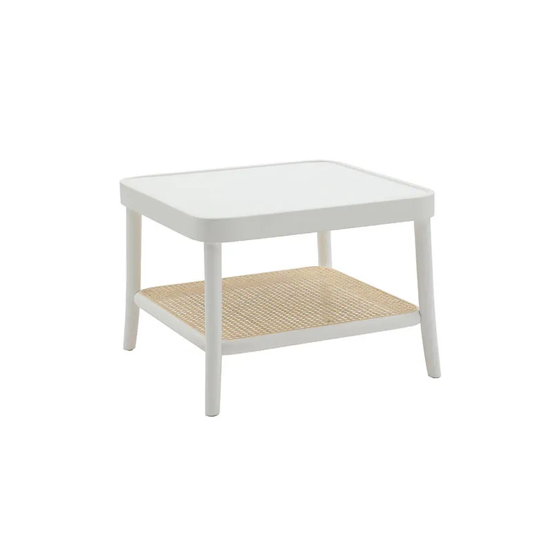 Zanini design Tavolino THOMAS bianco quadrato