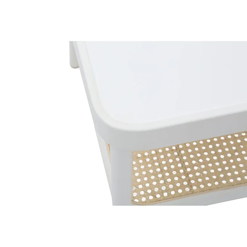 Zanini design Tavolino THOMAS bianco quadrato
