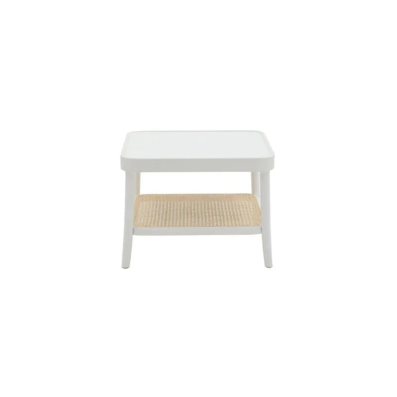 Zanini design Tavolino THOMAS bianco quadrato