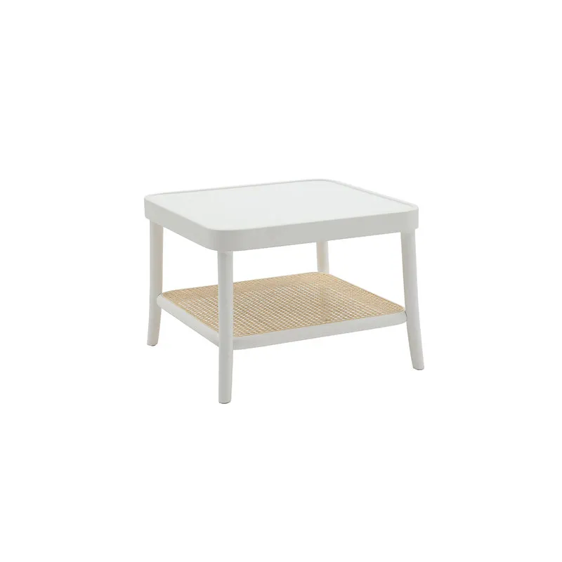 Zanini design Tavolino THOMAS bianco quadrato